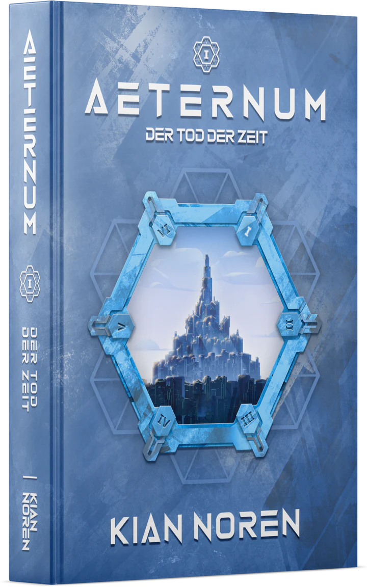 Deutscher Buch-Mockup von Aeternum I: Der Tod der Zeit