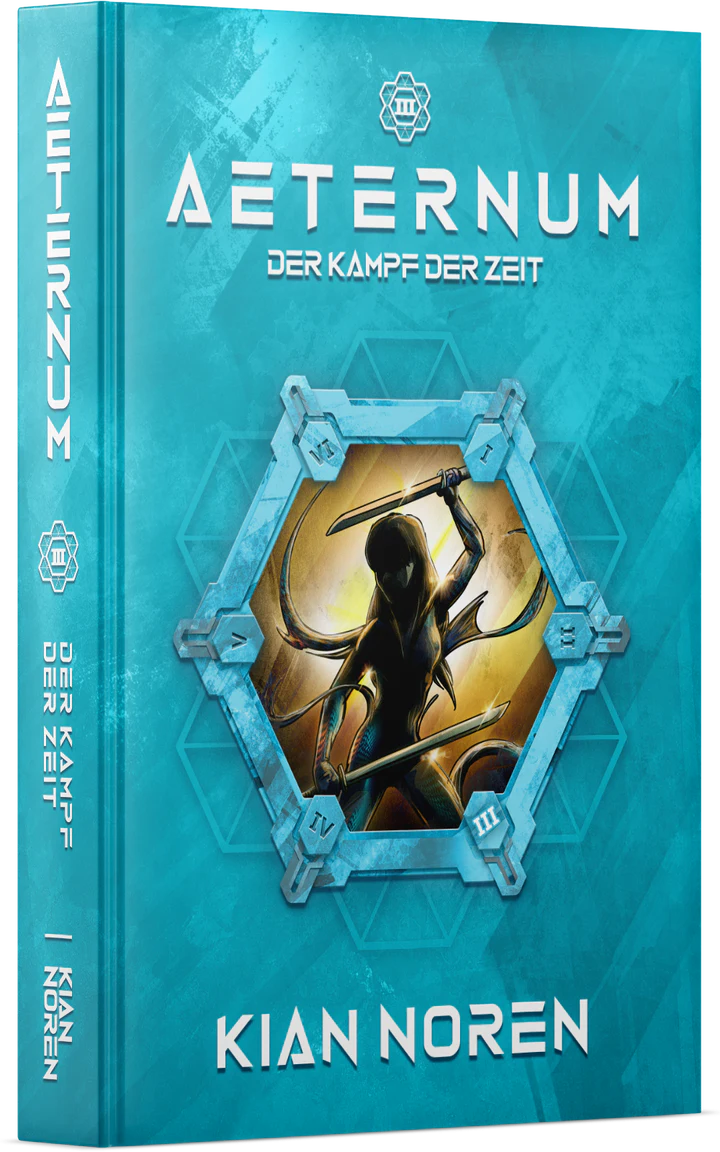 Deutscher Buch-Mockup von Aeternum III: Der Kampf der Zeit